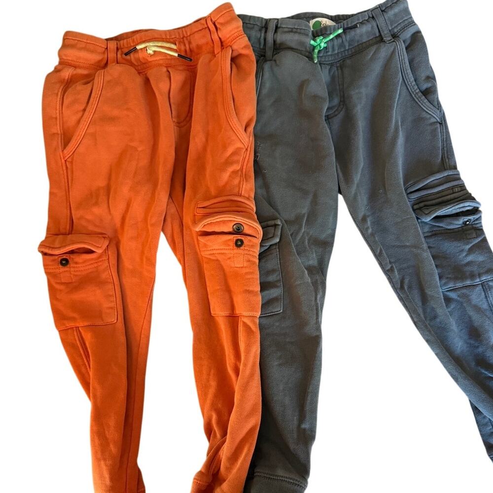 Mini Boden orange and gret pants bundle size 5